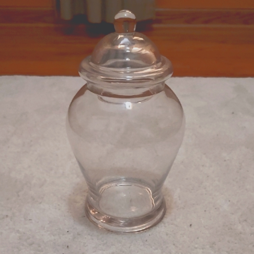 Clear Glass Apothecary Jar